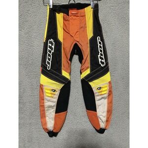 Thor Youth 22 Waist 5t Motocross Pants MX Off Road ATV BMX Hi Viz Orange‎